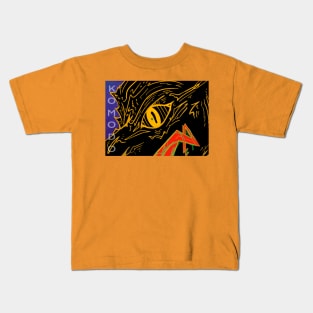 Komodo Dragon (black & gold) Kids T-Shirt